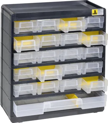 Produktbild von Allit Kleinteilemagazin PP PS VarioPlus Basic 32 21 Schubladen 11 Trenner