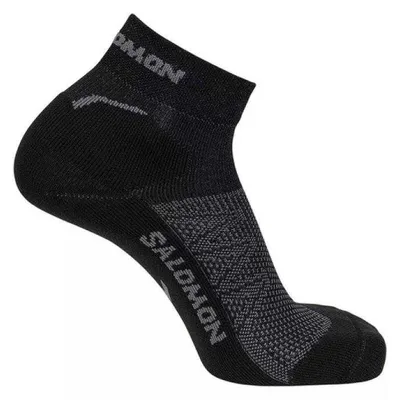 Image de Salomon - Chaussettes courtes « Speedcross » pour hommes/femmes Unie PP10264 (35,5 EU - 38 EU) (Noir)