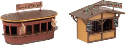 Produktbild von Faller 134006 - H0 - 2 Weihnachtsmarktbuden mit Beleuchtung - Neu