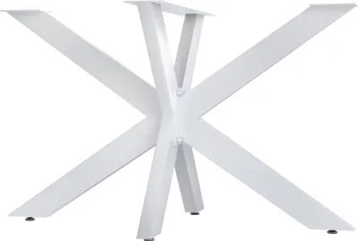 Produktbild von CLP Tischbeine Hardwick aus Stahl in Sternform Höhe 71 cm weiß Größe 120x68x71 cm Größe 120x68x71 cm
