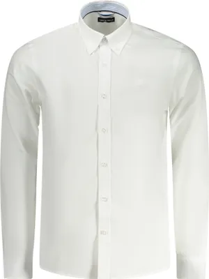 Produktbild von Langarmhemd mit Button-Down-Kragen und Logo-Stickerei : Größe - S Größe: S