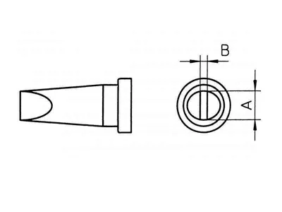 Immagine prodotto di Schönwitz 40691 Punta per saldatura Weller LT H 0,8 mm forma a scalpello T0054443799