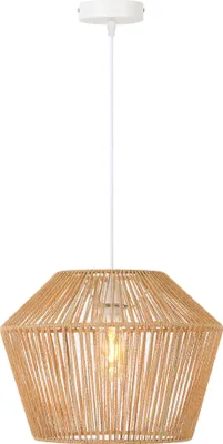 Produktbild von Light & Living - Hängeleuchte Caspian - Braun/Weiß - Ø40cm Hängelampe - Esstischlampe - Wohnzimmerlampe - Schlafzimmerlampe - Wohnzimmer