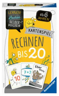 Produktbild von Lernen Lachen Selbermachen: Kartenspiel Rechnen bis 20 Ravensburger 80349