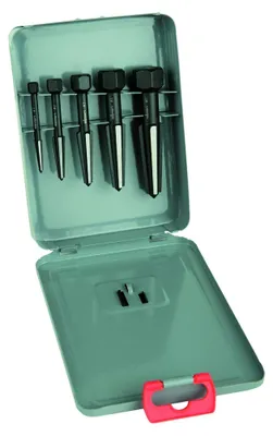 Produktbild von Alpen Schraubenausdreher Set 2 schneidig 5 teilig Metallkassette M5 - M20 Profi