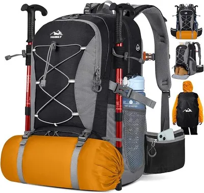 Produktbild von PolkaHome® Wandelrucksack Fashion Daypack Outdoor Camping Leichtgewicht Rucksack Schwarz
