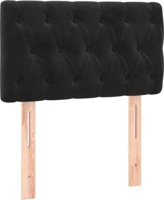 Produktbild von Kopfteil Schwarz 80x7x78/88 cm Samt