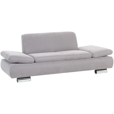 Produktbild von Max Winzer Sofa 2-Sitzer Terrence - Velourstoff silber - Maße: 190 x 90 x 76 cm