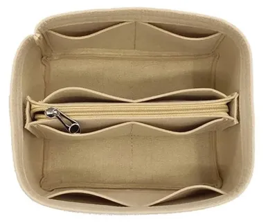 Productafbeelding van Set van 2 Vilt Handtas Organizers in Beige