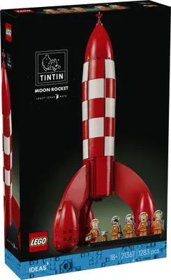 Obrázok produktu pre LEGO Ideas Tintin®: Raketa na Mesiac, Stavebnica, 18 rok / roky, Plast, 1283 kusov, 1,49 kg