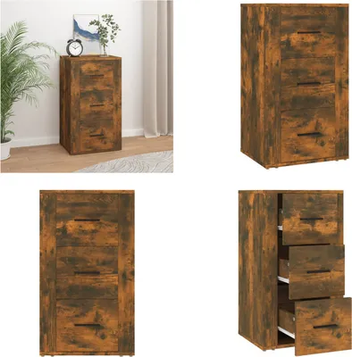 Obrázok produktu pre vidaXL Príborník údený dub 40x33x70 cm materiál na báze dreva - Príborník - Príborníky - Skriňa - Úložná skriňa