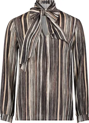 Produktbild von Bluse Lang 1/1 Arm 9877 Black/Taupe Größe 42