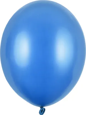 Produktbild von 100 Stk. Luftballon Ø30cm "Uni Metallic" | Blau