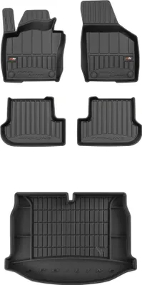 Produktbild von FROGUM Gummimatten Auto Fußmatten + Kofferraummatte für Volkswagen Beetle 2011-19