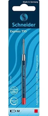 Obrázok produktu pre Náplň Biros Express 735 M červená blistrová karta