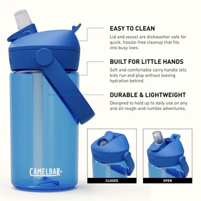 Produktbild von Sportflasche CAMELBAK THRIVE FLIP STRAW 14OZ auslaufsicher True Blue OS