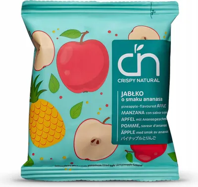 Immagine prodotto di Jabłkowe Suszone Chipsy Crispy Natural Ananasowy 18 g