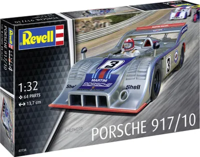 Productafbeelding van Revell modelbouwpakket Porsche 917, schaal 1:32, raceauto, 64 onderdelen