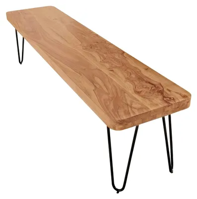 Produktbild von Esszimmer Sitzbank BAGLI aus massivem Akazienholz 160 x 45 x 40 cm im Landhaus-Stil