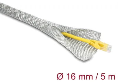 Zdjęcie produktu dla Rurka plecionkowa do ekranowania EMC, samozamykająca, 5 m x 16 mm