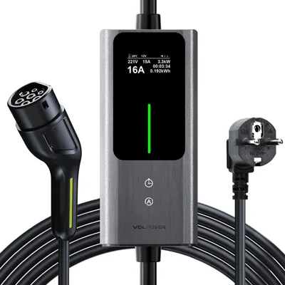 Obrázok produktu pre Nabíjací kábel pre elektromobily, typ 2, výkon 3,6 kW, dĺžka 5 metrov
