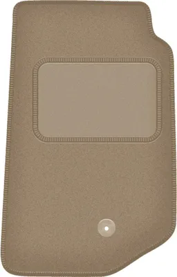 Produktbild von Fahrerfußmatte Velours beige passend für Jeep Wrangler III JK (2006-2017, Feld) – mit Befestigungen – passgenau