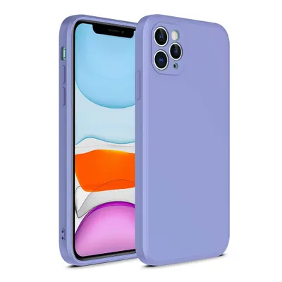 Produktbild von Smartphonica iPhone 12 Pro Silikonhülle mit weicher Innenseite - Lila