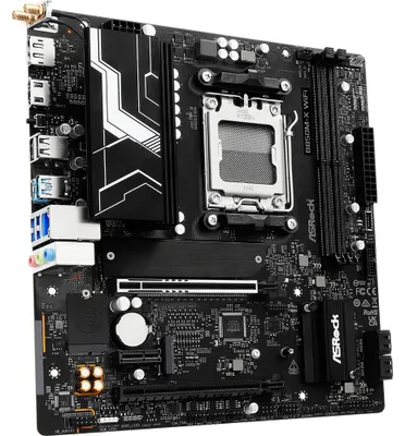 Obrázek produktu pro Asrock B850M-X WiFi R2.0, AMD, Zásuvka AM5, AMD Ryzen 7000 Series, AMD Ryzen 8000 Series, AMD Ryzen 9000 Series, DDR5-SDRAM, 128 GB, DIMM