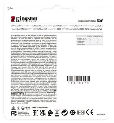 Obrázok produktu pre Kingston Technology DataTraveler Exodia, 64 GB, USB Typ-A, 3.2 Gen 1 (3.1 Gen 1), Čiapky, 22 g, Čierna, Tyrkysová