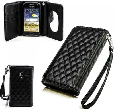Produktbild von Samsung Galaxy Ace 2 (i8160) Booksytle Handtasche Mirror Schwarz