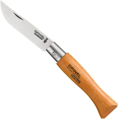 Image de Opinel Taschenmesser Größe 2 carbon Klinge ohne Feststellring