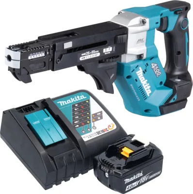 Produktbild von Makita DFR 552 RM1 Akku Magazinschrauber 18 V 25 - 55 mm Brushless + 1x Akku 4,0 Ah + Ladegerät