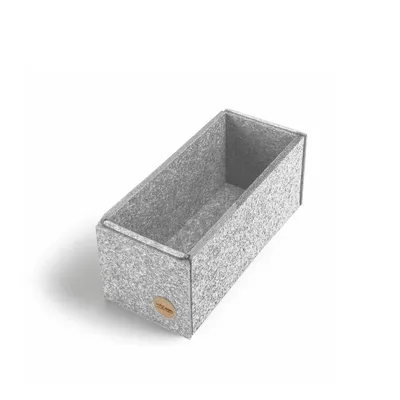 Produktbild von Aufbewahrungsbox CLEAN Filz 23 x 10 x 10 cm ohne Deckel in hellgrau meliert