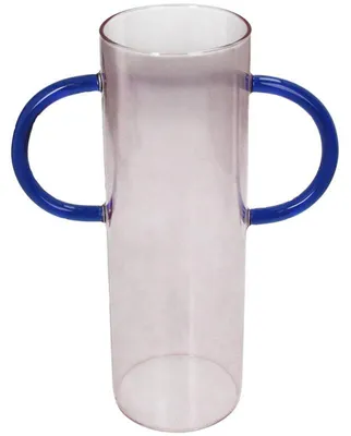 Produktbild von HD Collection Vase Glas Rosa 19,5x8,5x25,5cm