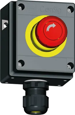 Produktbild von STAHL Pilzsperrtaster Ö/S NOT-AUS 130679 Schaltkontakte 8040/1180x10L07SA05