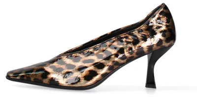 Immagine prodotto di Scarpa da donna con tacco, in vera pelle nera, elegante e versatile
