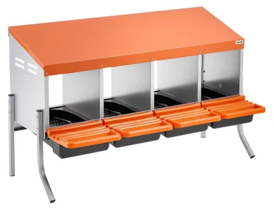 Produktbild von Hühnerstall "Legnest" – Verzinkter Stahl – Mit Stützfüßen – 4 Abteile