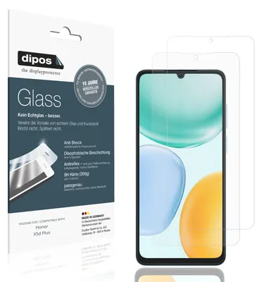 Produktbild von 2x Schutzfolie für Honor X5d Plus matt - Anti-Shock 9H Folie dipos Glass Kunststoffglas