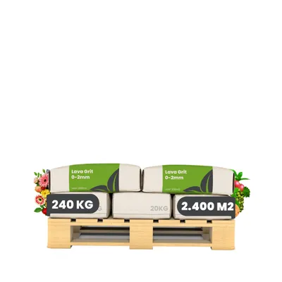 Zdjęcie produktu dla Żwir Lawowy z Pierwotnej Skały z Eifelu (12x = 240 kg na 2400 m2) - Organifer