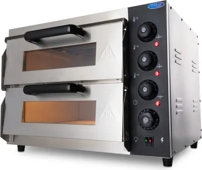 Produktbild von Maxima - Gastro Pizzaofen - Passt 2 x Ø 40 cm Pizzas - Doppeldeck