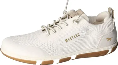 Produktbild von Mustang Damen Sneaker Schnürung trendig Halbschuhe sportlich 1488-303, Größe:41 EU, Farbe:Weiß