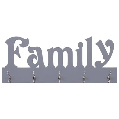 Immagine prodotto di Appendiabiti a Muro FAMILY Grigio 74x29,5 cm