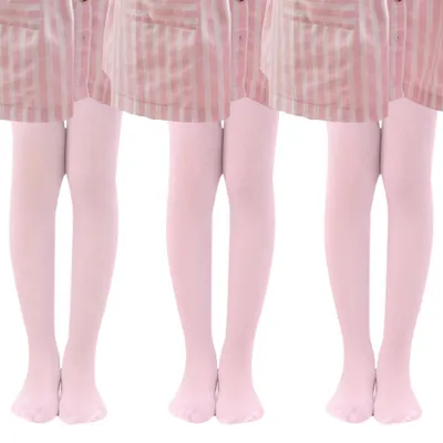 Immagine prodotto di 3 paia di collant a rete per bambine, modello body, densità 20 DEN, color rosa, taglia 2-4 anni
