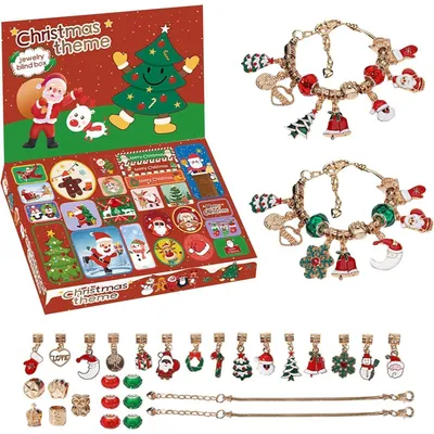 Produktbild von Adventskalender 2025 DIY Schmuck für Mädchen 6-13 Jahre 24 Füllungen