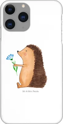 Produktbild von Mr. & Mrs. Panda Iphone 11 Pro Handyhülle Igel Blumen - Weiß - Geschenk, Handy Case, Krankenhaus, Lustige Sprüche, Krankheit, Premium Kunststoff, Gute Besserung, Besuch