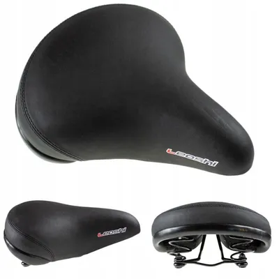 Produktbild von Leoshi Classic Black Fahrradsattel breit schwarz