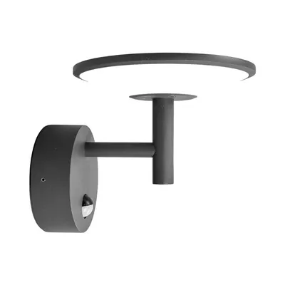 Produktbild von Lucande LED-Außenwandleuchte Fenia, Sensor, IP54, anthrazit
