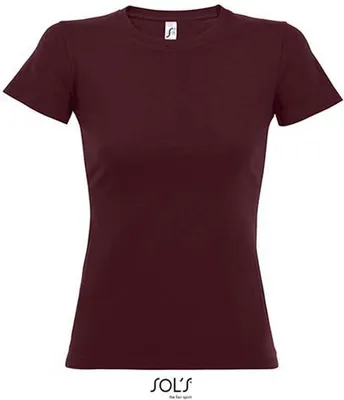 Produktbild von SOLs 11502 | Imperial Women / Damen T-Shirt - Farbe: Burgundy - Größe: L