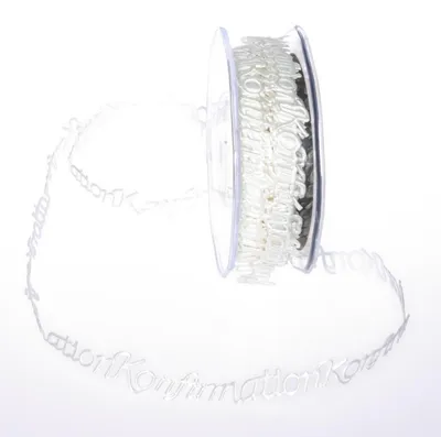 Produktbild von Selbstklebende Bordüre "Konfirmation" Creme - 15mm - 10m -