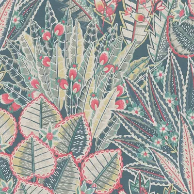 Produktbild von Profhome 396532-GU Blumen Tapete Floral matt blau grün rot 5,33 m2